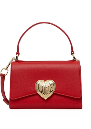 Love Moschino heart-plaque top-handle tote bag - Red