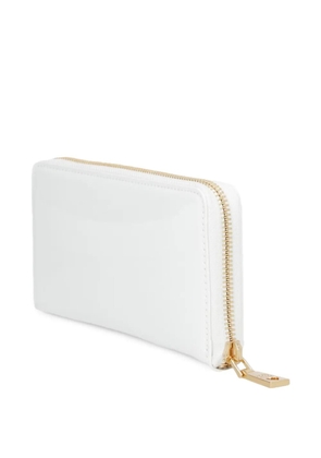 Love Moschino logo-lettering zip-around wallet - White