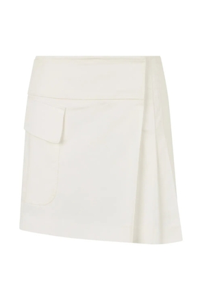 Alberta Ferretti asymmetric mini skirt - Neutrals