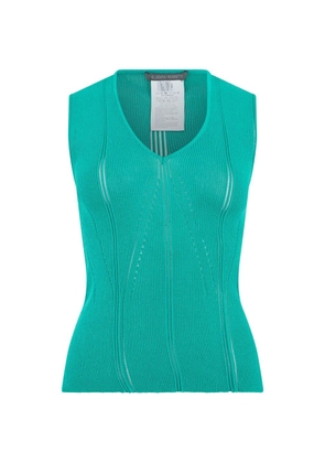 Alberta Ferretti ribbed-knit tank top - Green