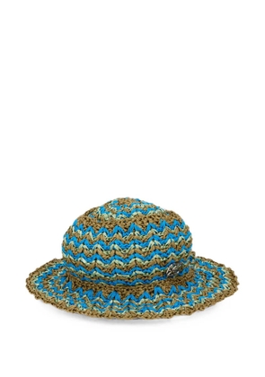 Alberta Ferretti braided hat - Brown