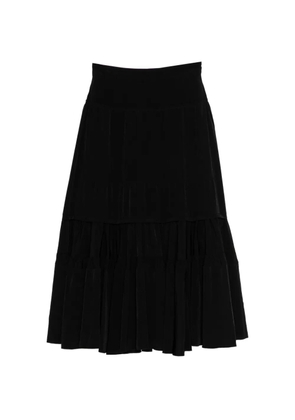 Y's tiered ruffled skirt - Black