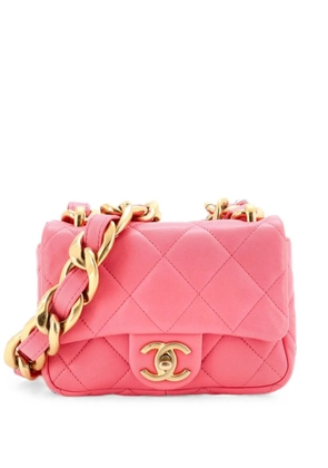 CHANEL Pre-Owned Funky Town Flap Bag Quilted Lambskin Mini shoulder bag - Pink