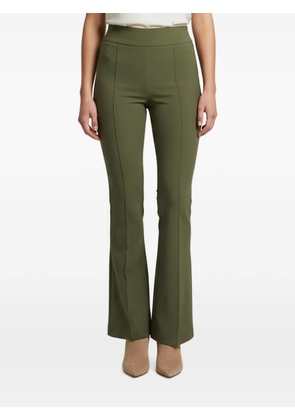 Elisabetta Franchi flared crepe trousers - Green