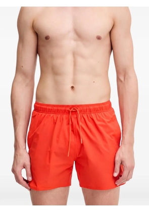 Armani Exchange drawstring-waist logo-patch swim shorts - Orange