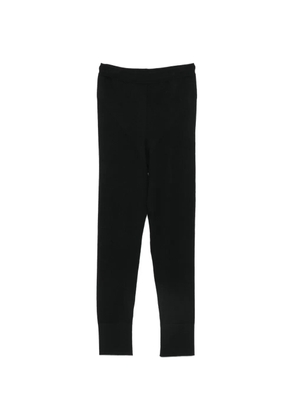 Malo fine-knit cashmere leggings - Black