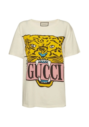 Gucci Pre-Owned tiger-print T-shirt - Neutrals