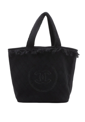 CHANEL Pre-Owned 2018-2026 CC Terry Cotton Beach tote bag - Black