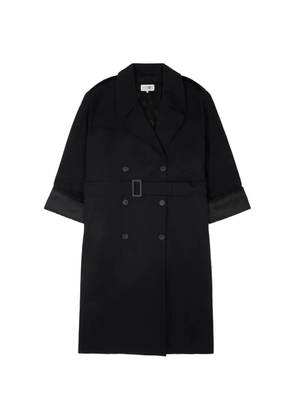 MM6 Maison Margiela cotton twill trench coat - Black