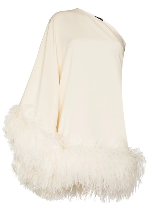 Taller Marmo Piccolo Ubud one-shoulder mini dress - Neutrals