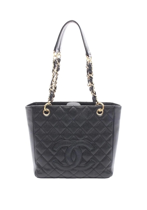 CHANEL Pre-Owned 2008-2009 Caviar Petite Shopping tote bag - Black
