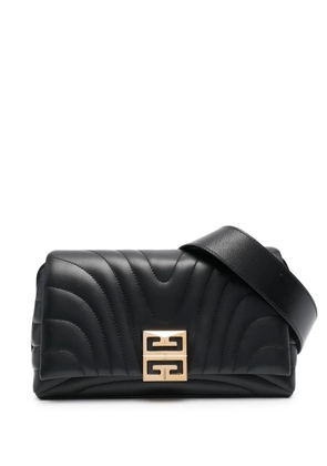 Givenchy quilted logo-plaque shoulder bag - Black