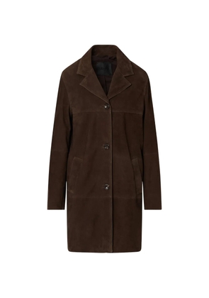 LIU JO long suede jacket - Brown