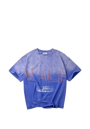 Vale logo-print T-shirt - Blue