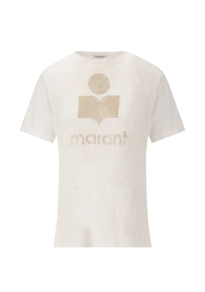 ISABEL MARANT Zewel logo-print T-shirt - Neutrals