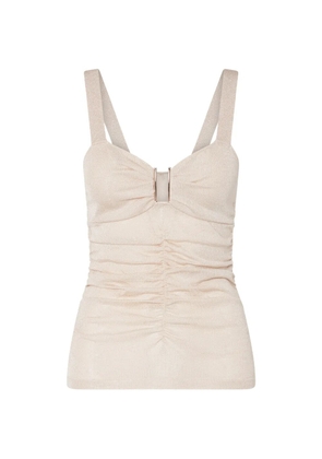 LIU JO elegant Lurex® top - Neutrals
