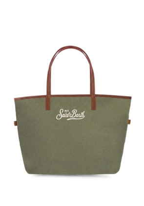 MC2 Saint Barth City logo-embroidered tote bag - Green