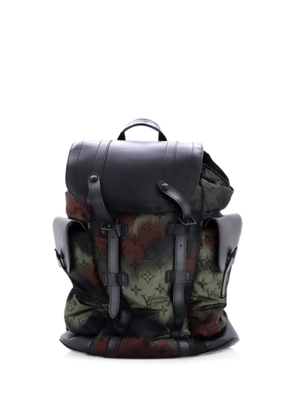 Louis Vuitton Pre-Owned Christopher Limited Edition Camouflage Monogram Nylon with Leather PM backpack - Black