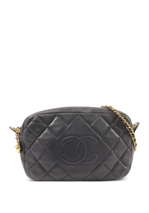 CHANEL Pre-Owned CC diamond-quilted cross body bag - Blue