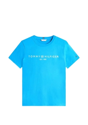 Tommy Hilfiger logo-print cotton T-shirt - Blue
