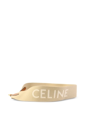 Celine Pre-Owned Logo-print bag strap - Neutrals