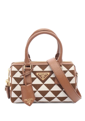 Prada Pre-Owned 2013-2026 Mini Symbole Triangolo satchel - Brown