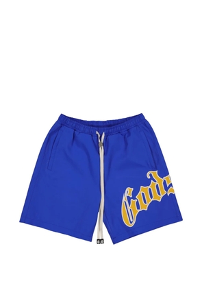 GODSPEED logo-print drawstring shorts - Blue