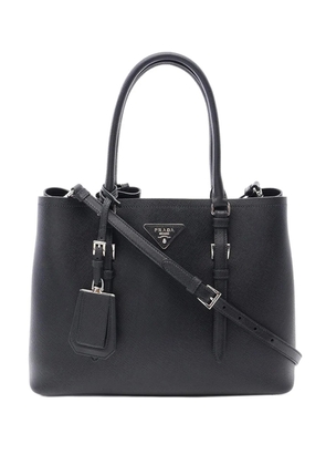 Prada Pre-Owned 2013-2026 Medium Saffiano Cuir Double Handle satchel - Black