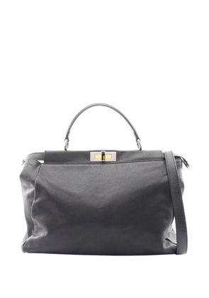 Fendi Pre-Owned 2000-2010 Large Goatskin Peekaboo Iconic satchel - Black