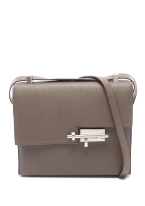 Hermès Pre-Owned 2018 Epsom Verrou 23 shoulder bag - Brown