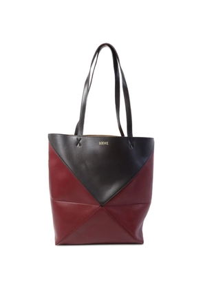 Loewe Pre-Owned medium Puzzle Fold leather tote bag - Red