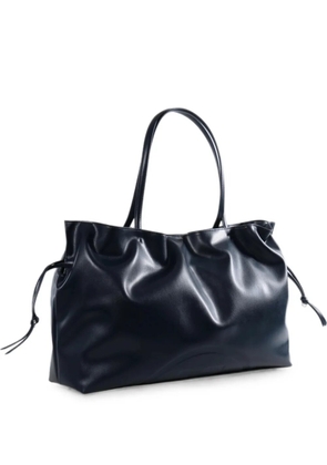 Tory Burch large Ella logo-embossed drawstring tote bag - Blue