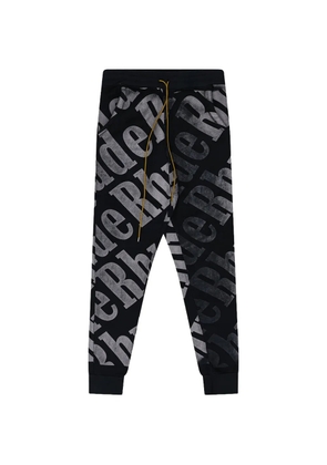 RHUDE logo-print track pants - Black