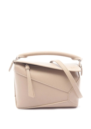 Loewe Pre-Owned 2010-2026 Mini Calfskin Puzzle Edge satchel - Neutrals