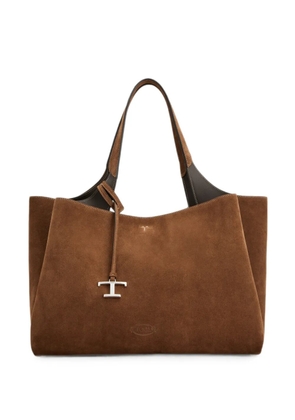 Tod's bag in suede medium - Brown