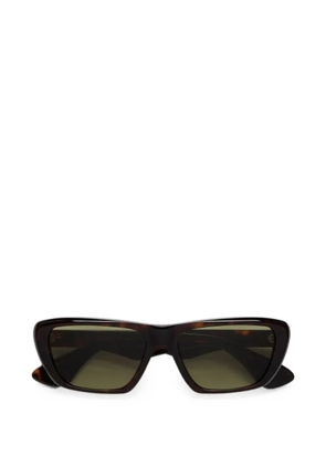 Marni Eyewear tortoiseshell-effect rectangle-frame sunglasses - Brown