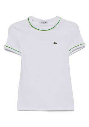 Lacoste accent jersey T-shirt - White