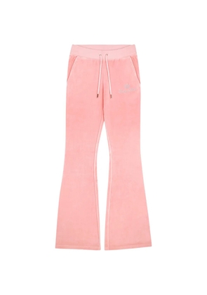 Juicy Couture x S&R crystal-embellished flared trousers - Pink