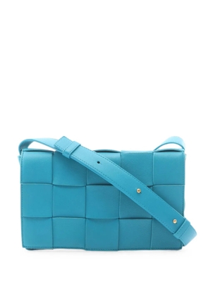 Bottega Veneta Pre-Owned Cassette Intrecciato shoulder bag - Blue