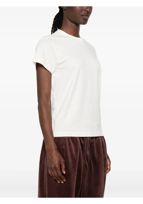 Y-3 logo-print crew-neck T-shirt - Neutrals