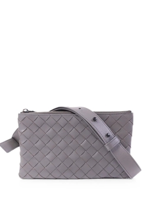 Bottega Veneta Pre-Owned Intrecciato leather shoulder bag - Grey
