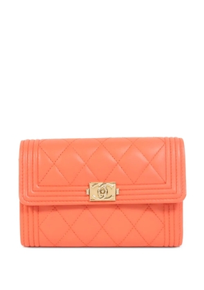 CHANEL Pre-Owned Boy Chanel wallet - Orange