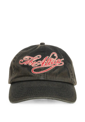 The Attico logo-embroidered baseball cap - Black