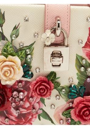 Dolce & Gabbana Pre-Owned Dolce Box floral-applique tote bag - Neutrals
