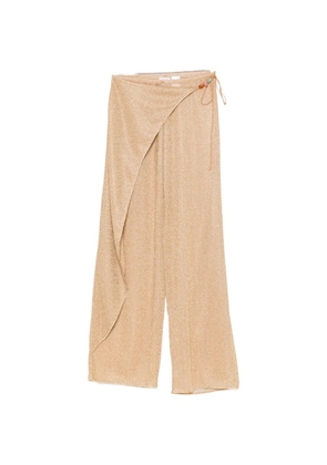 Oséree Lumiére Beads pareo trousers - Gold
