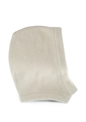 Rick Owens ribbed-knit balaclava hat - Neutrals