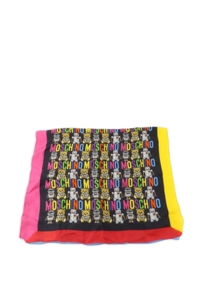 Moschino Pre-Owned Toy Robot scarf - Black