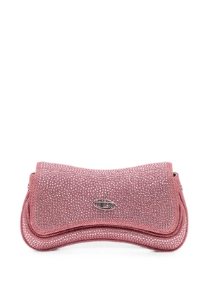 Diesel small Play rhinestone-embellished shoulder bag - Pink