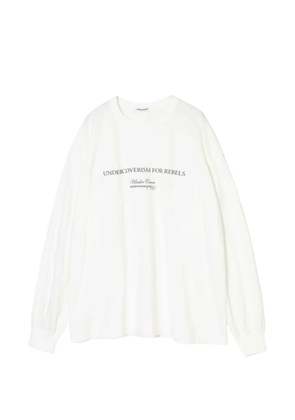 Undercover slogan-print long-sleeve sweatshirt - White