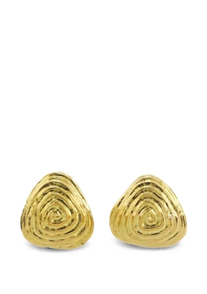 David Webb Zen textured earrings - Gold